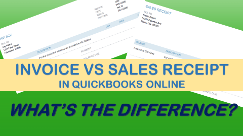 Invoice and Sales Receipt in QBO